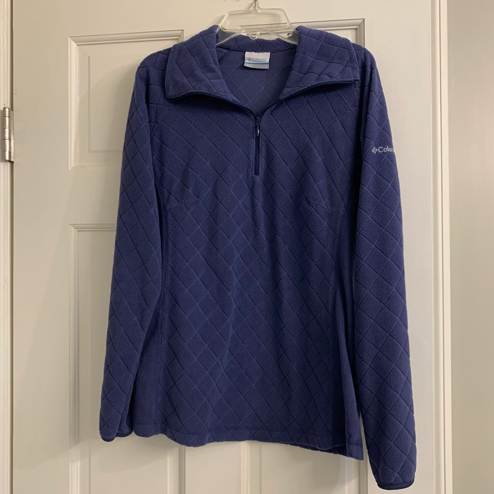 🟢3 for $30🟢Columbia Lightweight Diamond-Stitch Fleece Quarter-Zip